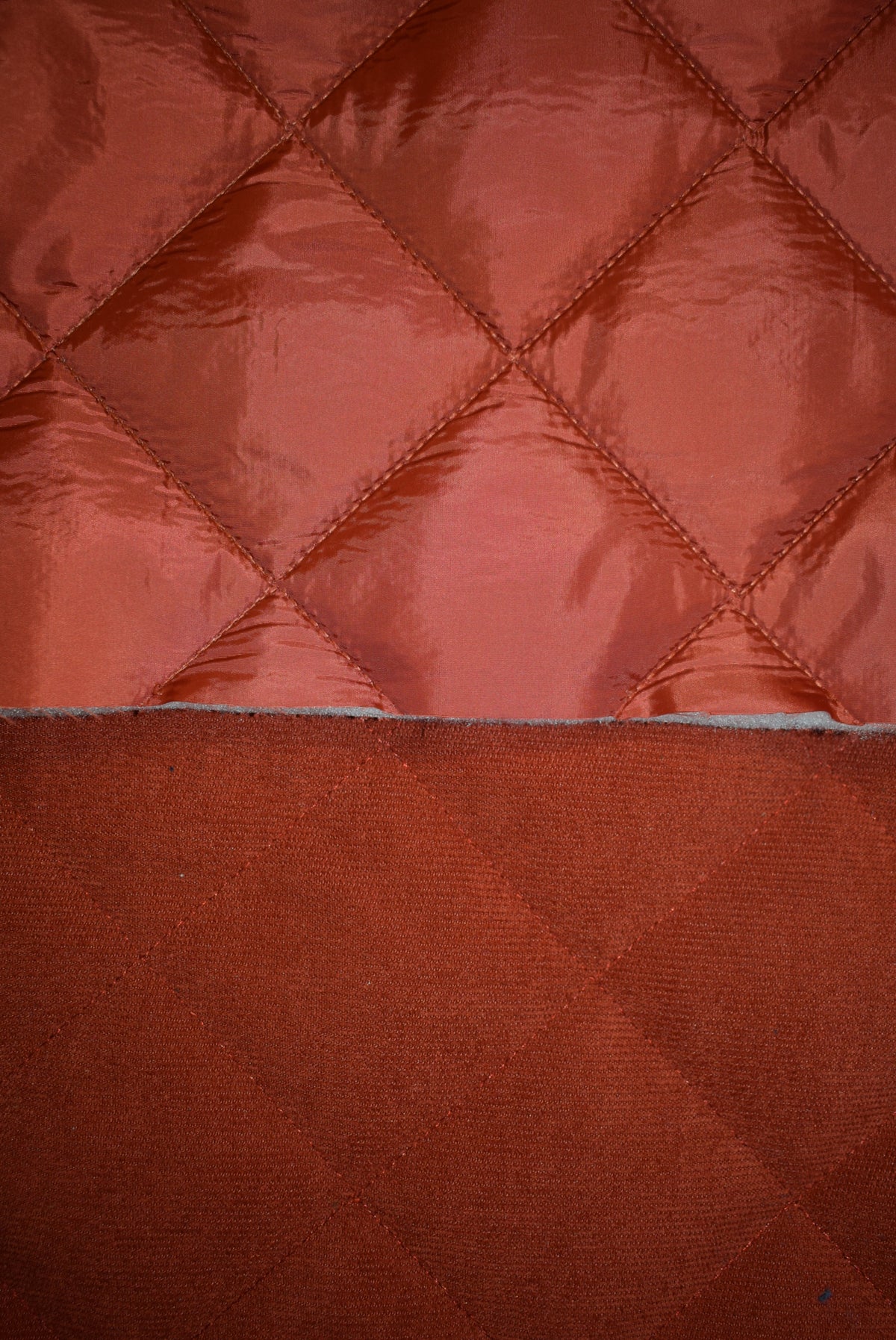 Rust Cord Effect Water Resistant Quilting