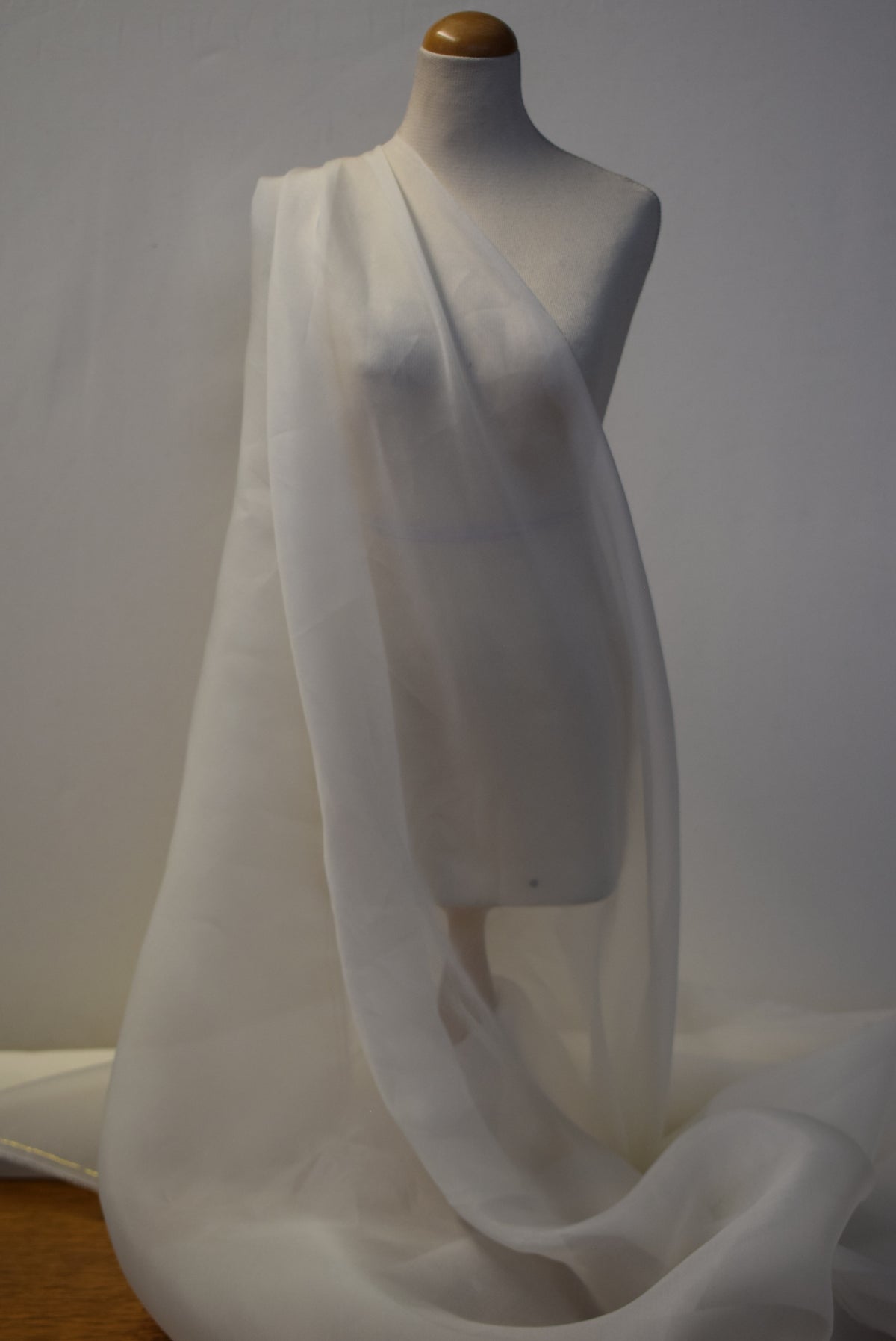 Ivory Silk Organza
