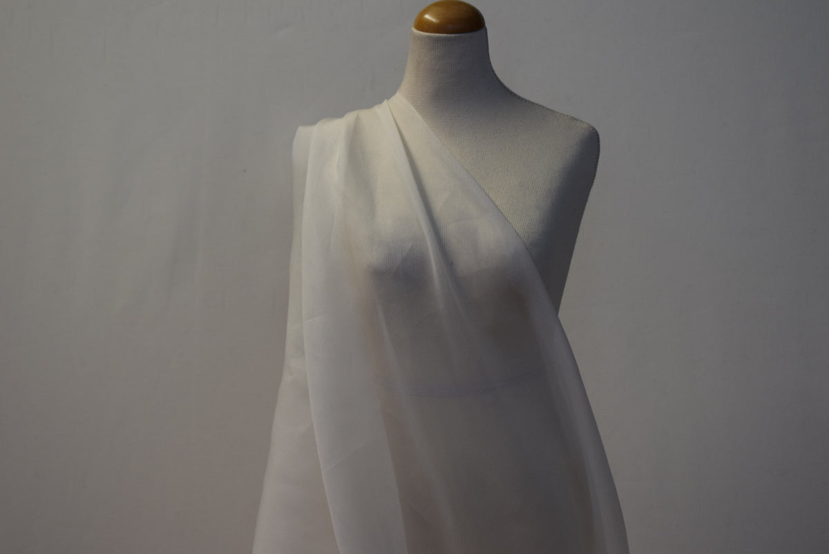 Ivory Silk Organza
