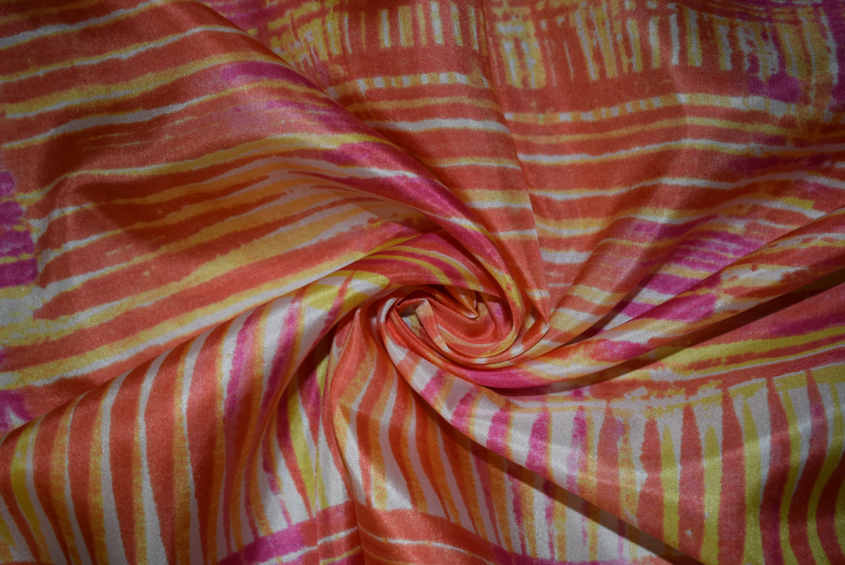 'Aruba' Printed Habutai