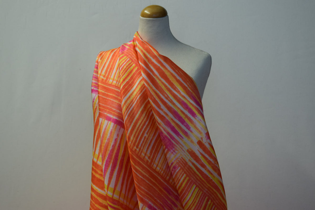 'Aruba' Printed Habutai