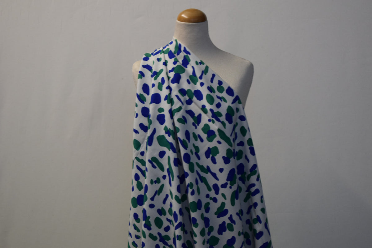 'Splash Print' Royal & Emerald