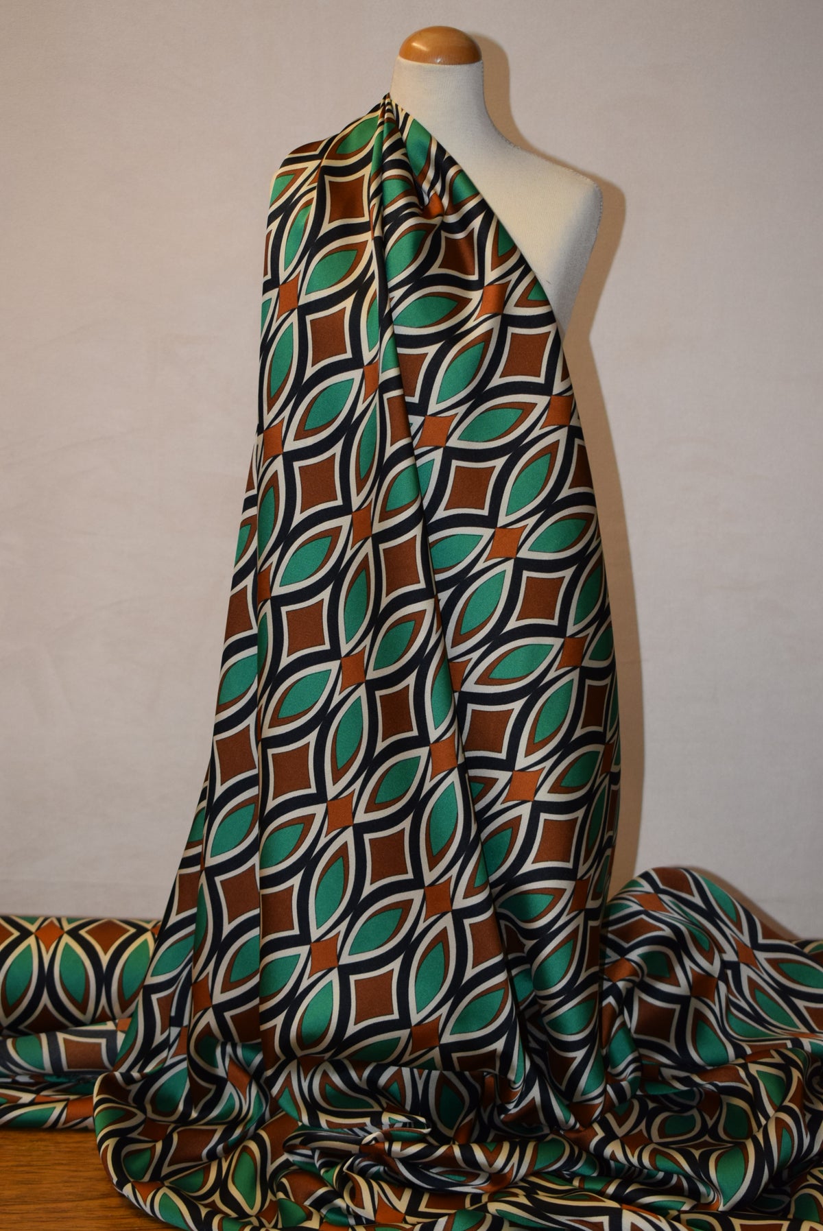 'Soho' Printed Satin - 2 colourways