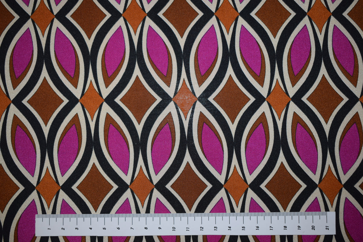 'Soho' Printed Satin - 2 colourways