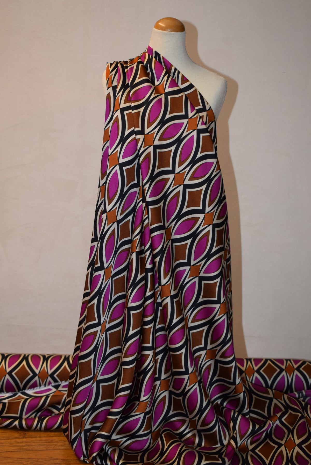 'Soho' Printed Satin - 2 colourways