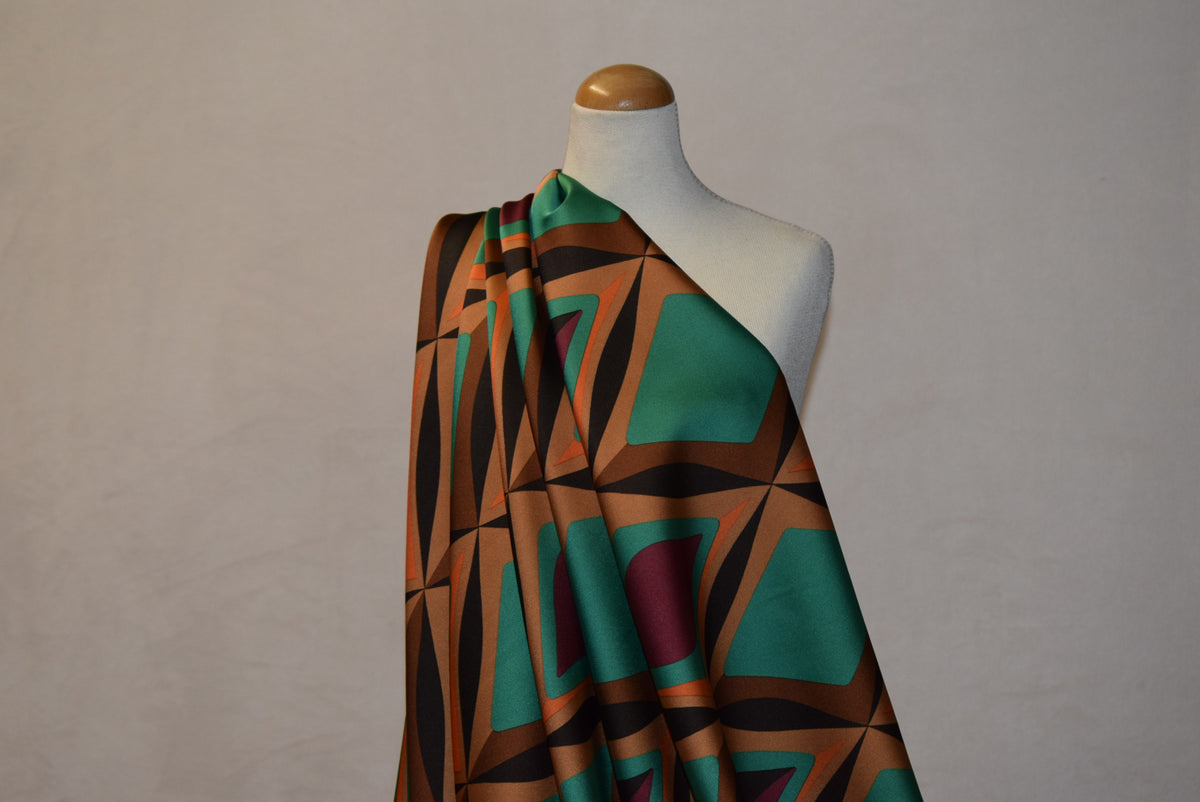 'Carnaby' Printed Satin