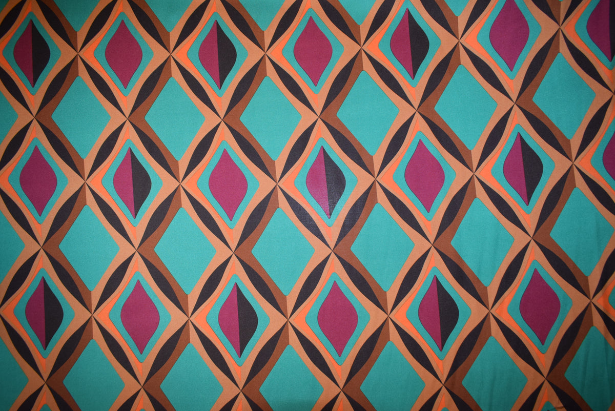 'Carnaby' Printed Satin