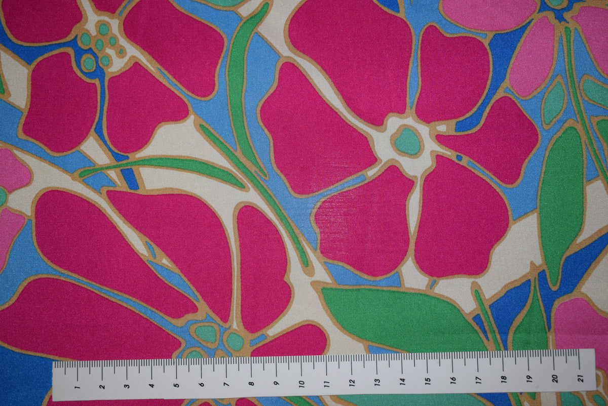 'Floral Street' Printed Satin