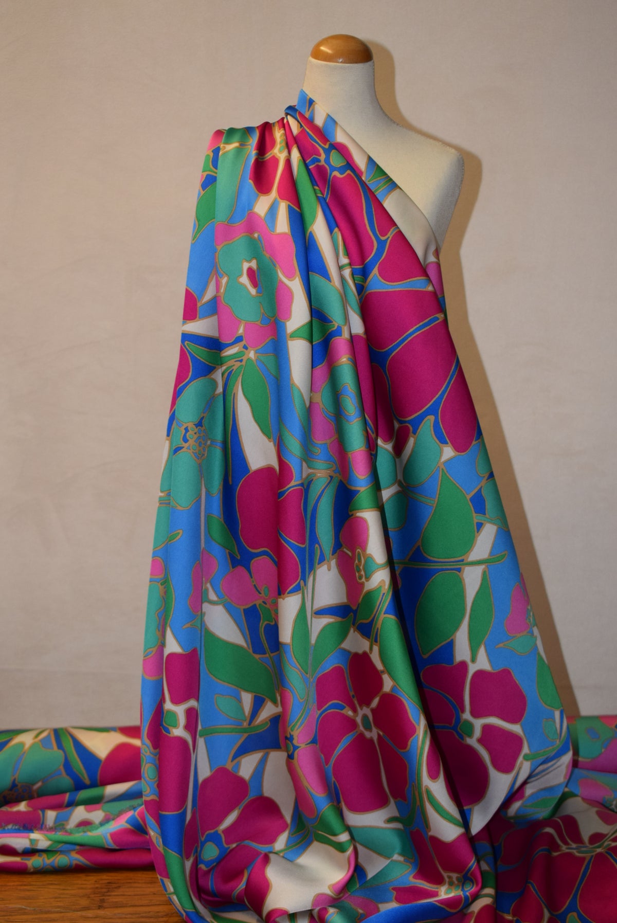 'Floral Street' Printed Satin