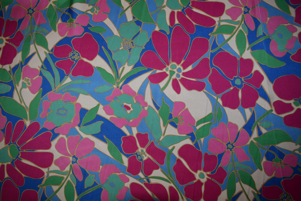 'Floral Street' Printed Satin