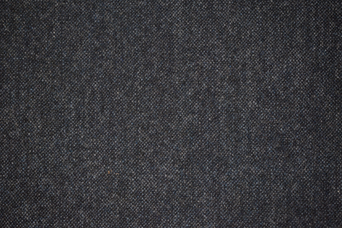 Dark Blue Merino Wool Tweed