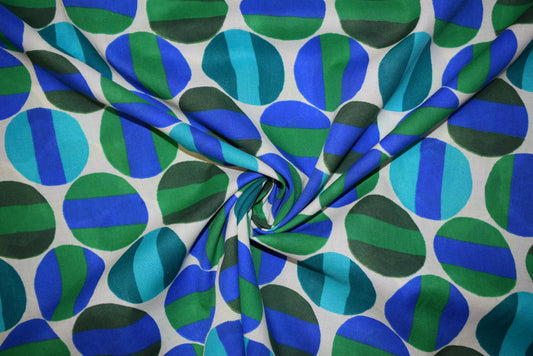 'Circles & Stripes' -  Blue/Turq/Emerald