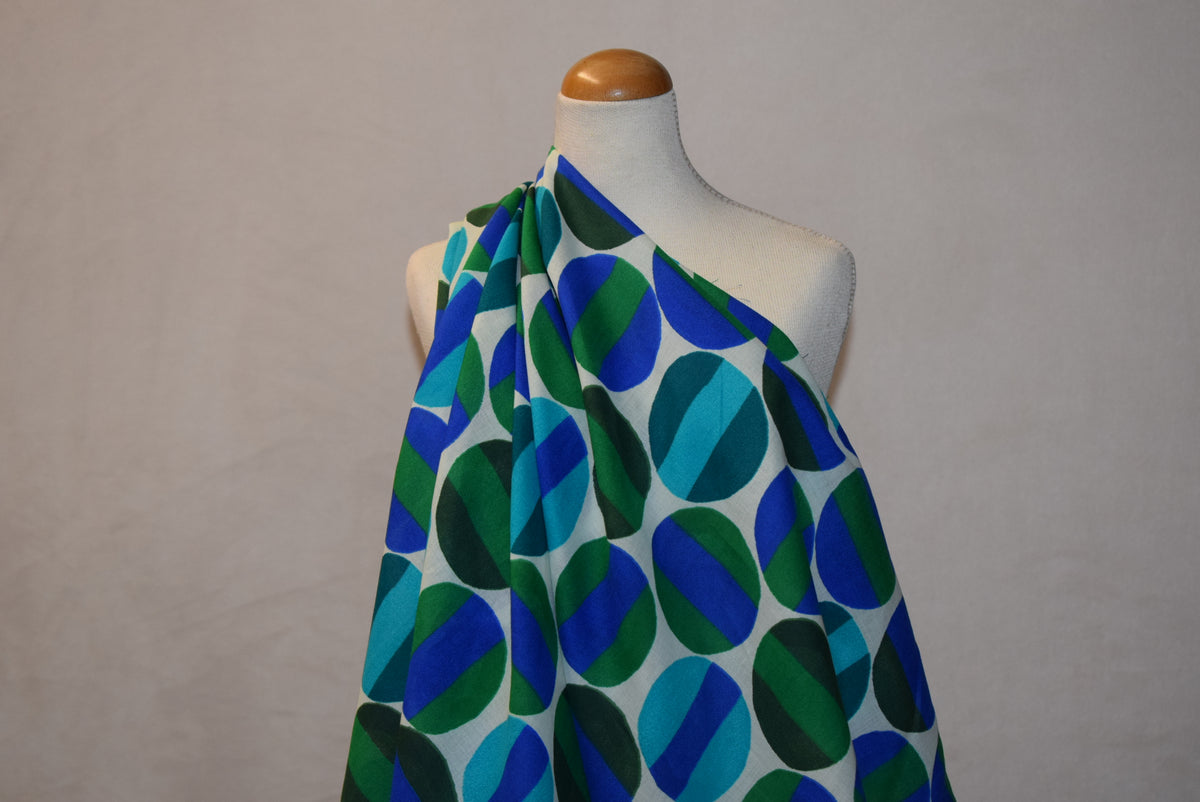 'Circles & Stripes' -  Blue/Turq/Emerald