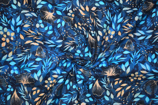 21 Wale Printed Needlecord - Storm