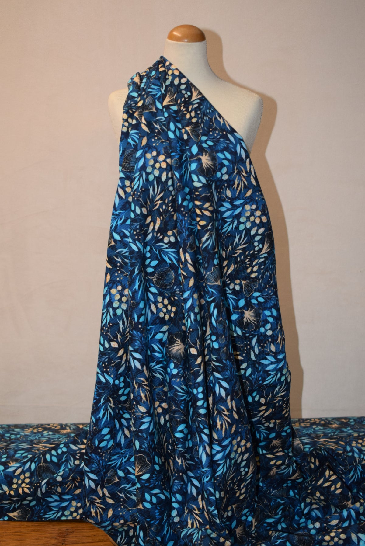 21 Wale Printed Needlecord - Storm