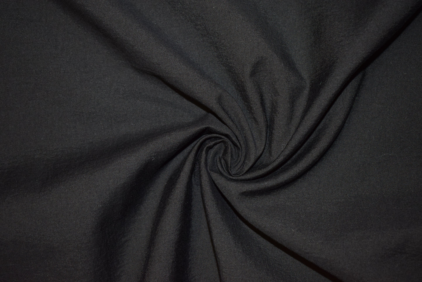Black Hammered Poplin