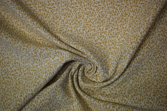 'Sand Leopard' Printed Stretch Sateen