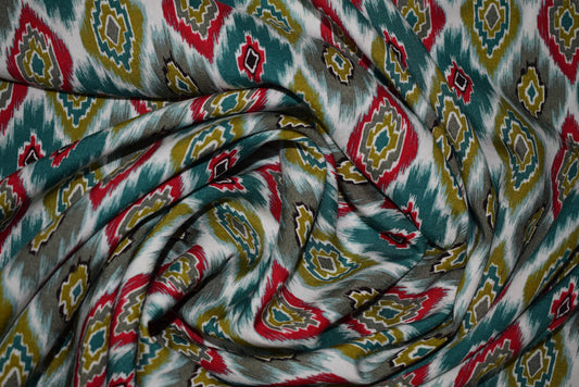 'Ikat' Print Javannaise - Red