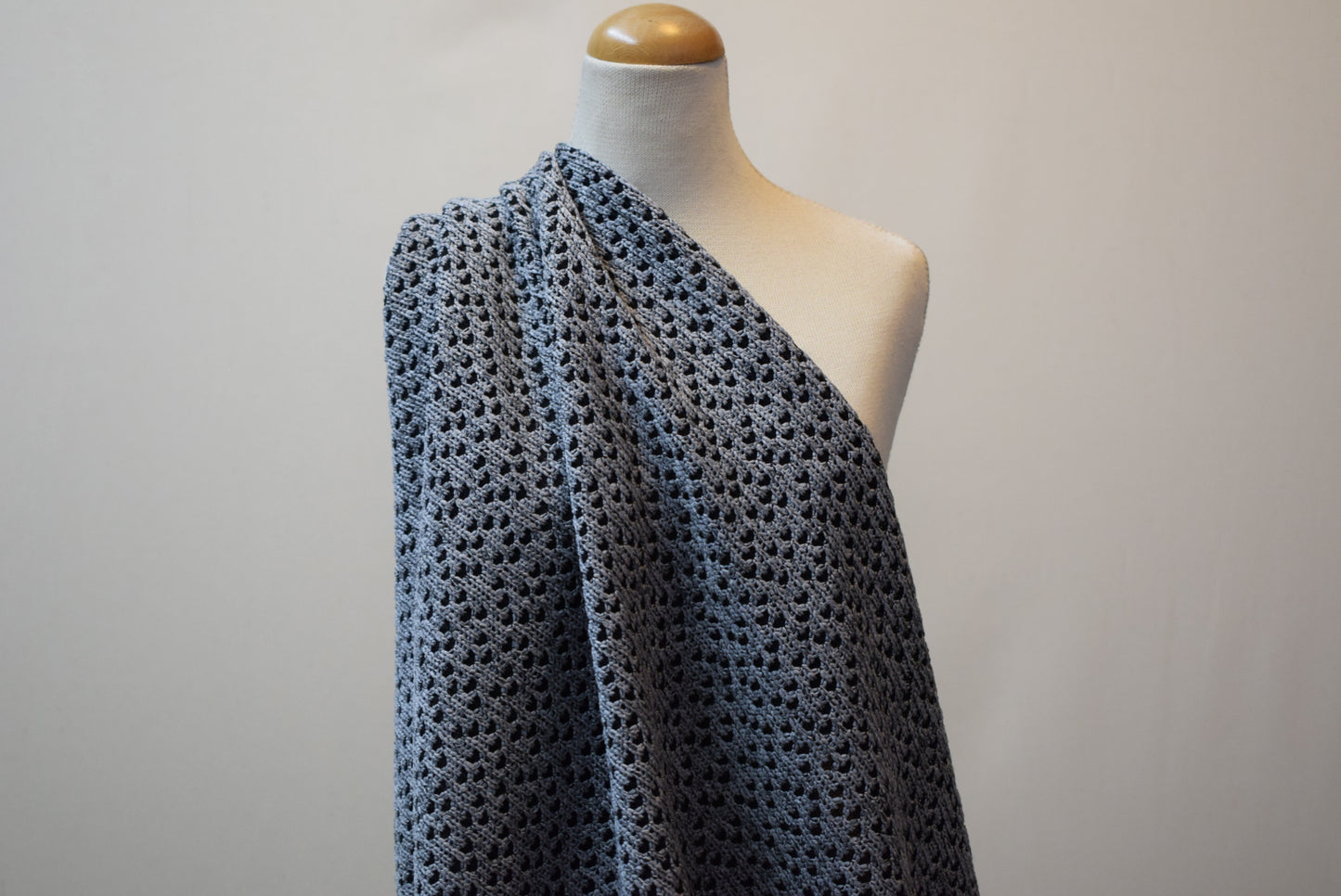 Grey Heart Jersey Knit