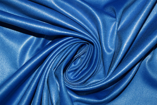 Wet Look 'Lycra' - Electric Blue