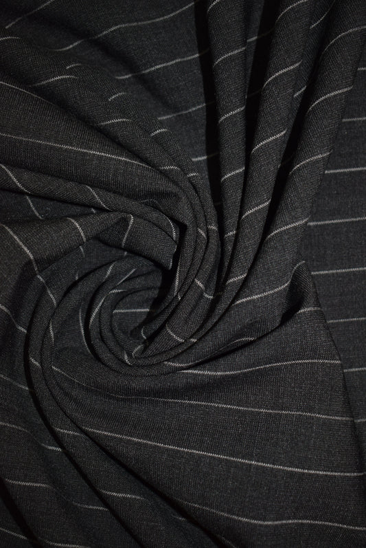 Charcoal Pinstripe Suiting