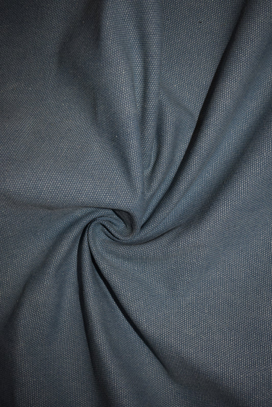 Heavy Washed Canvas - Dusty Blue