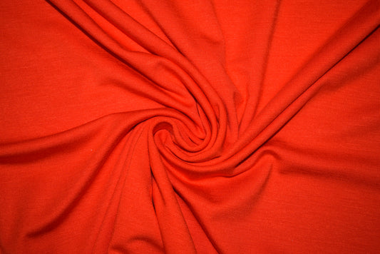 Silky Jersey - Flame Red