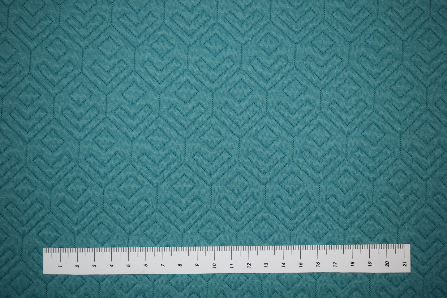 Aqua 'Mock Quilt Jersey