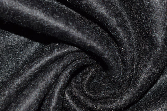 Black Felted Mohair Mix