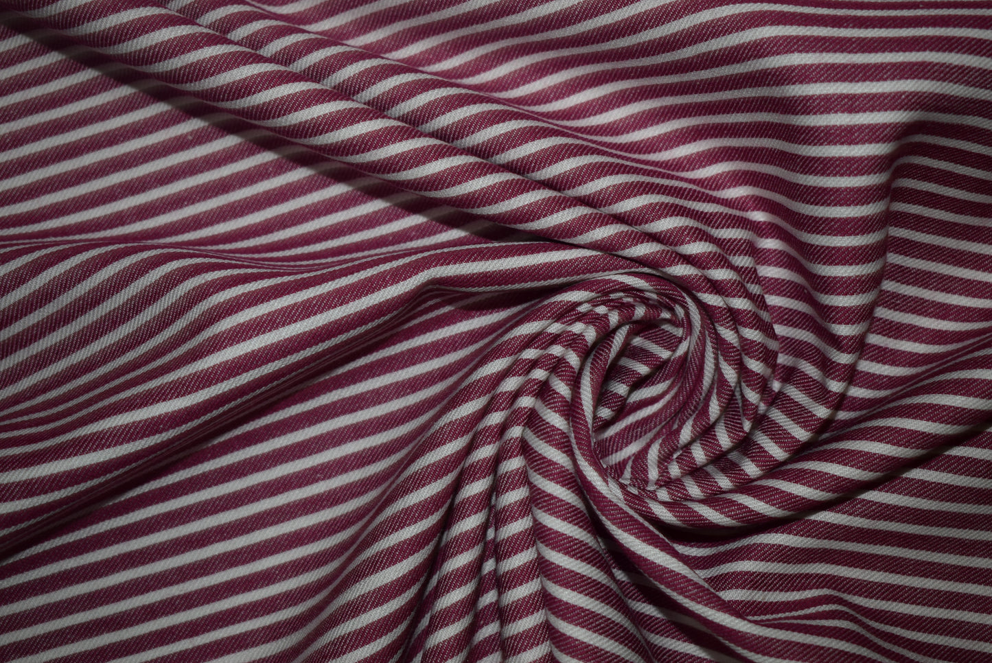 Cranberry Twill Stripe