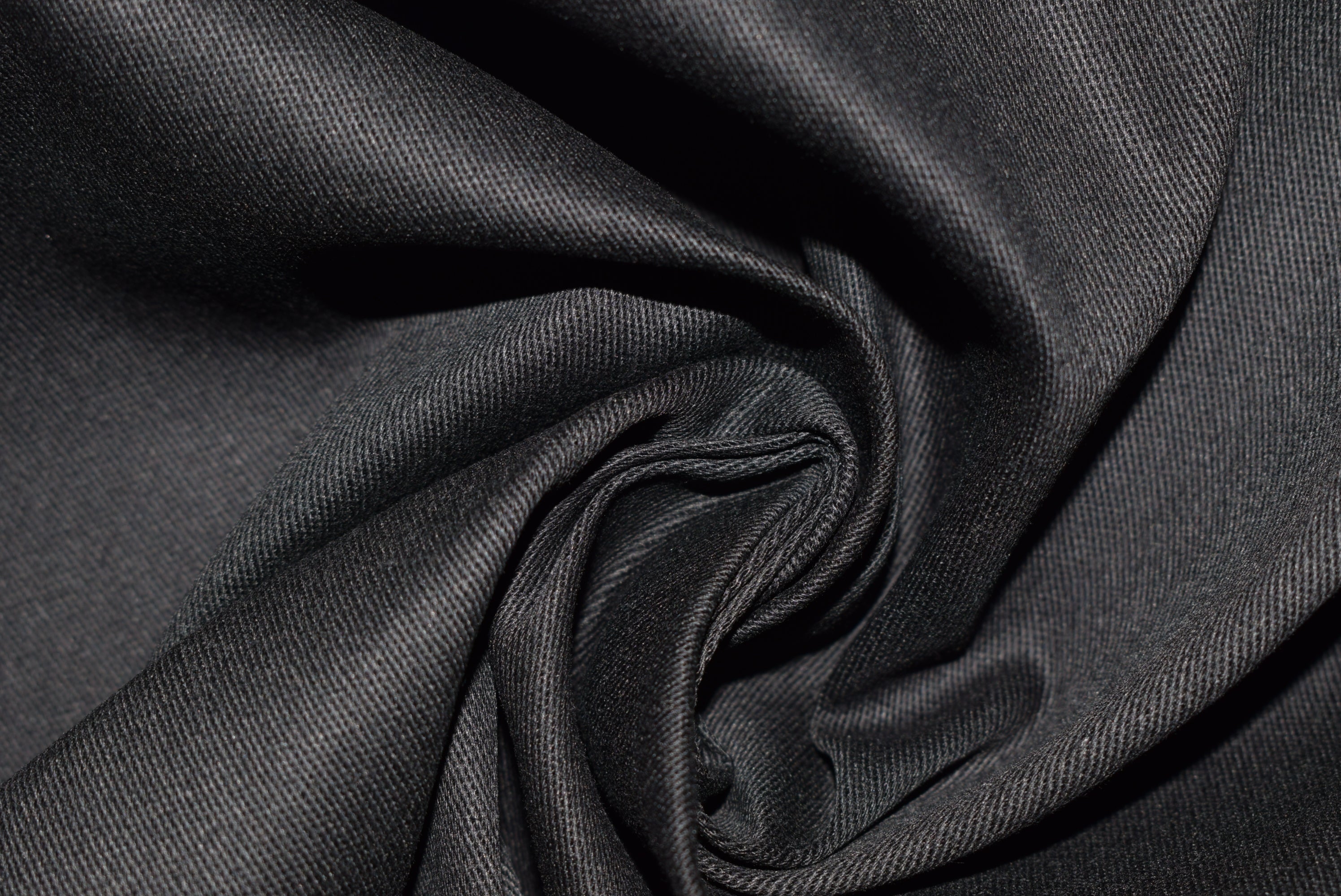 Stretch Twill - Black – Anglian Fashion Fabrics