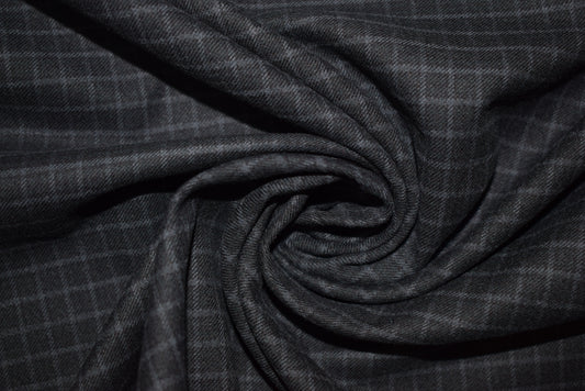 Midnight Brushed Cotton Check