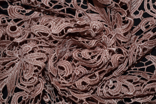 Guipure Lace - Dusky Pink