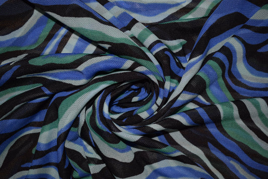 'Waves' Mesh Print