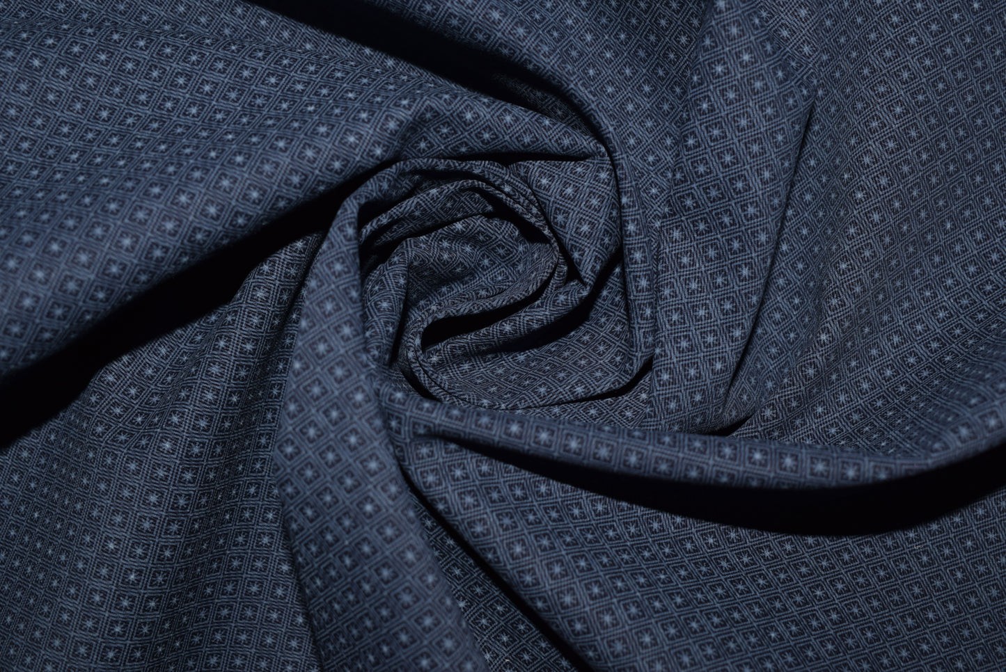 Navy 'Diamond' Poplin