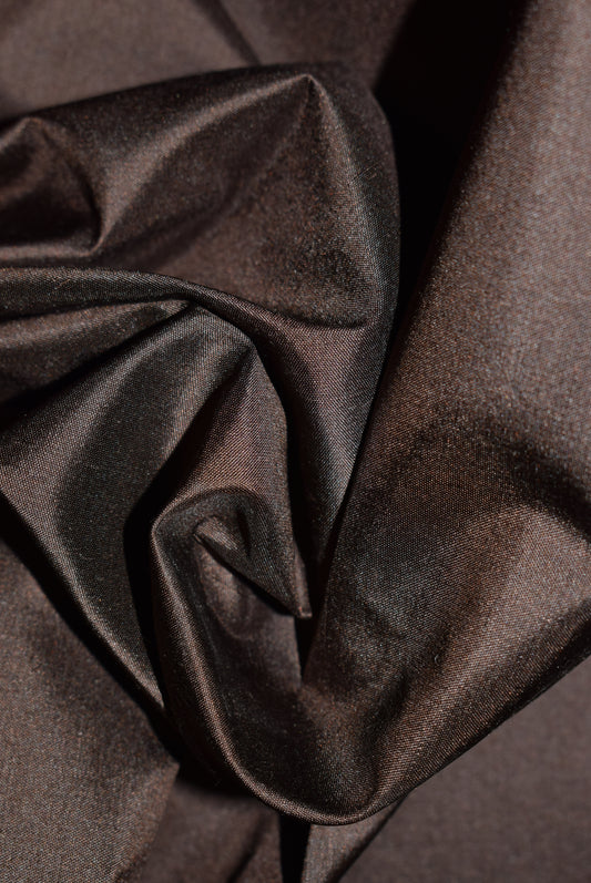 Brown 'Shantung' Poplin ( plain side showerproofed )