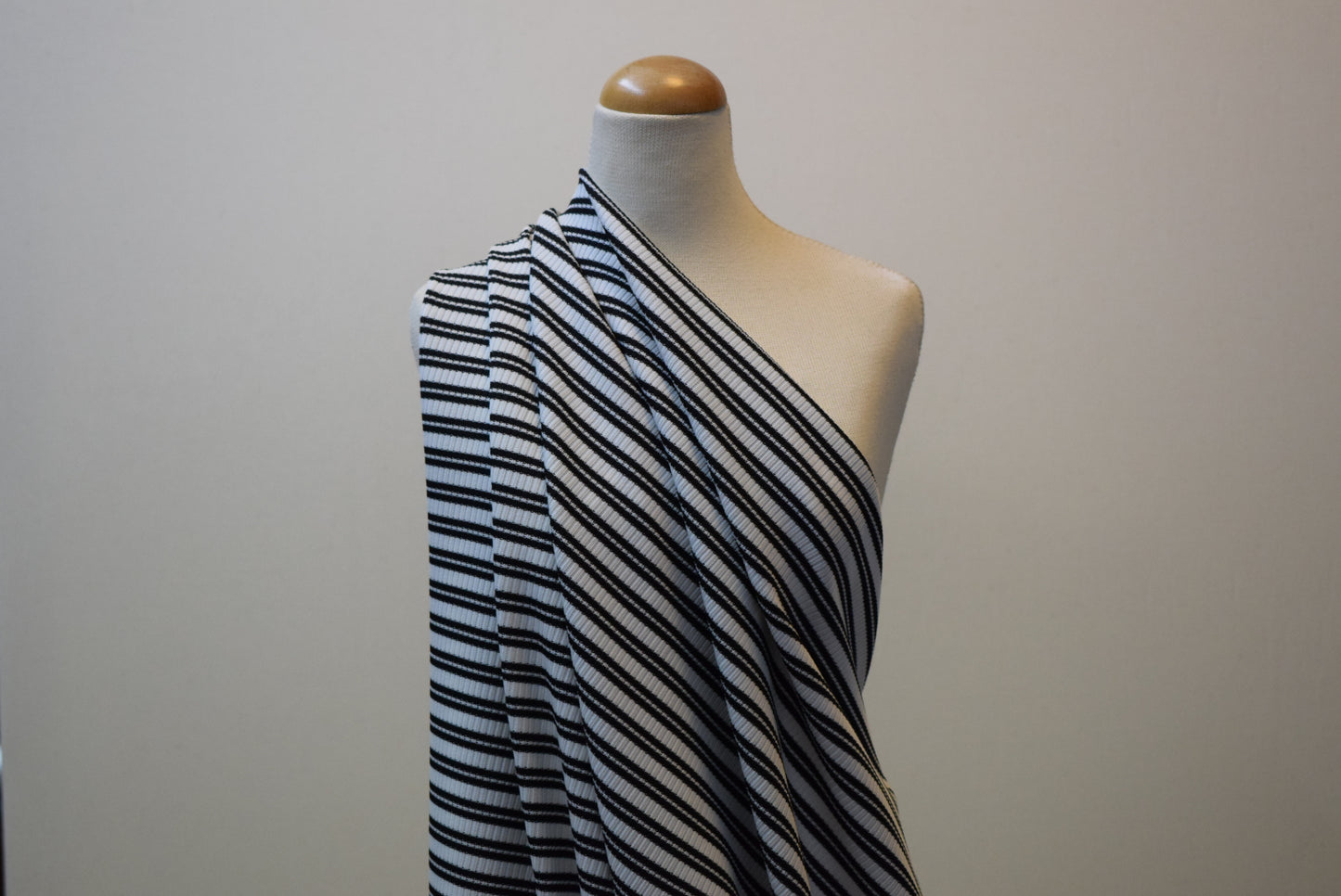 Double Stripe Ribbed Jersey