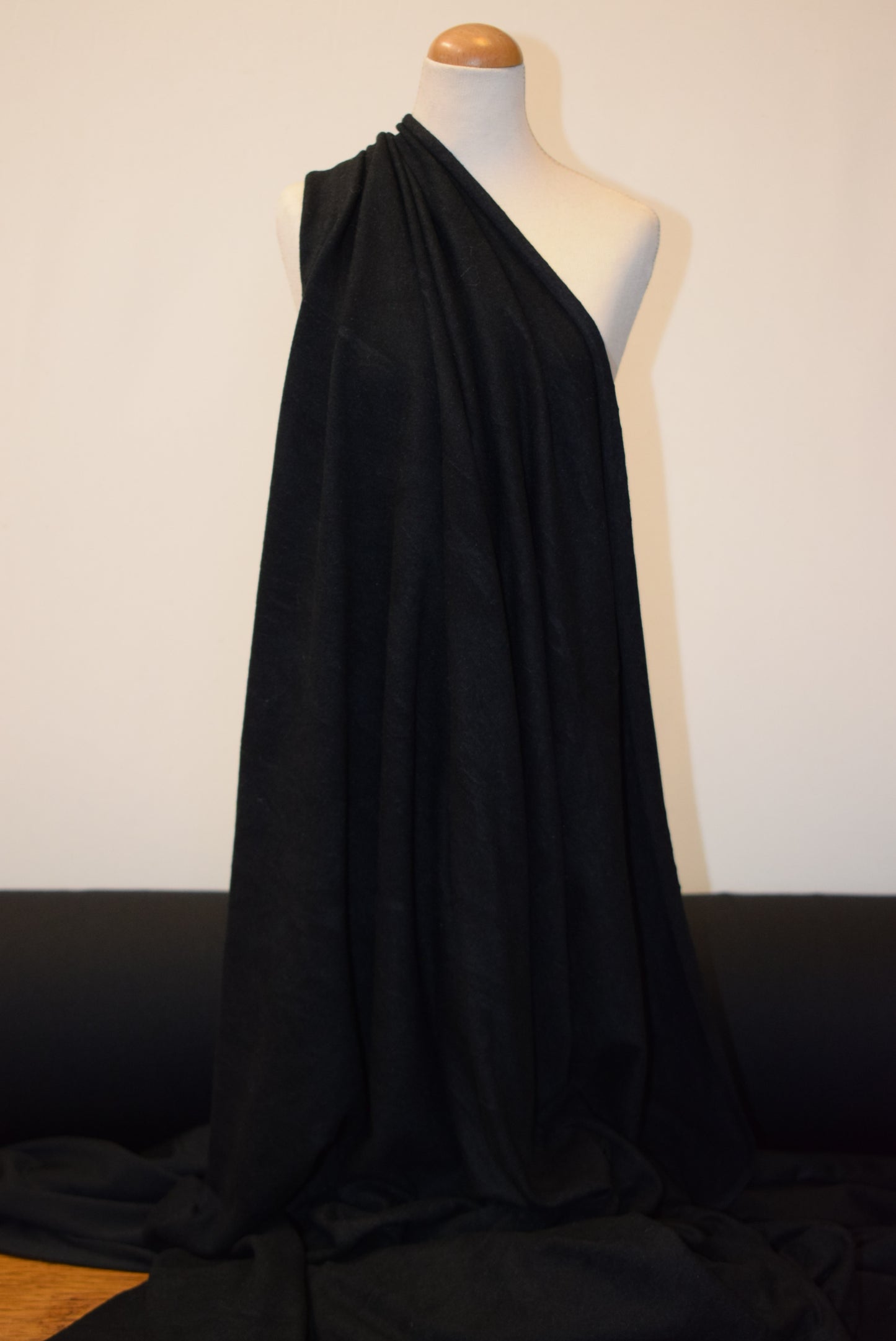 'Creased Look' Fine Sueded Jersey