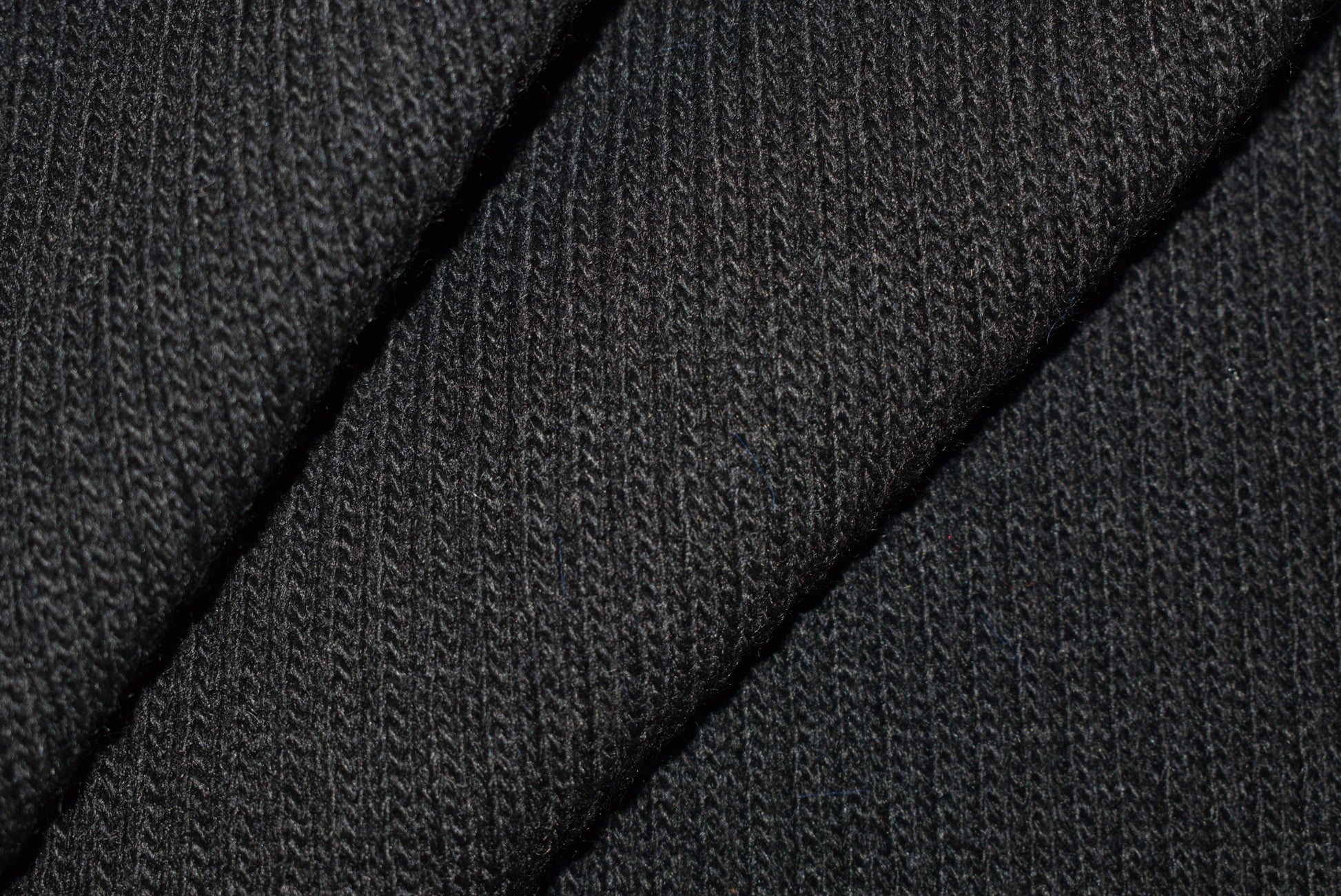 Wool Mix Rib Knit - Black – Anglian Fashion Fabrics