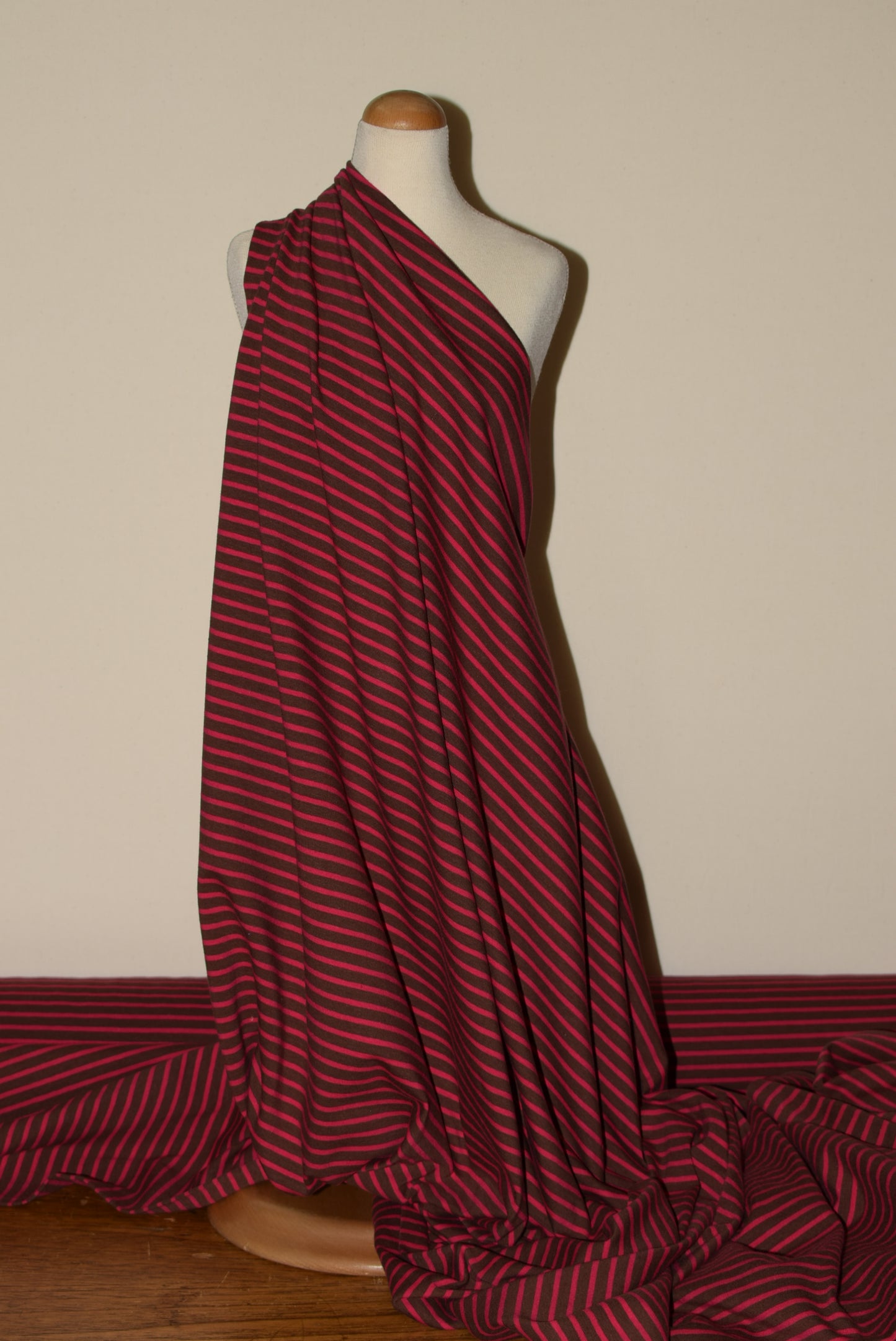 Raspberry Jersey Stripe