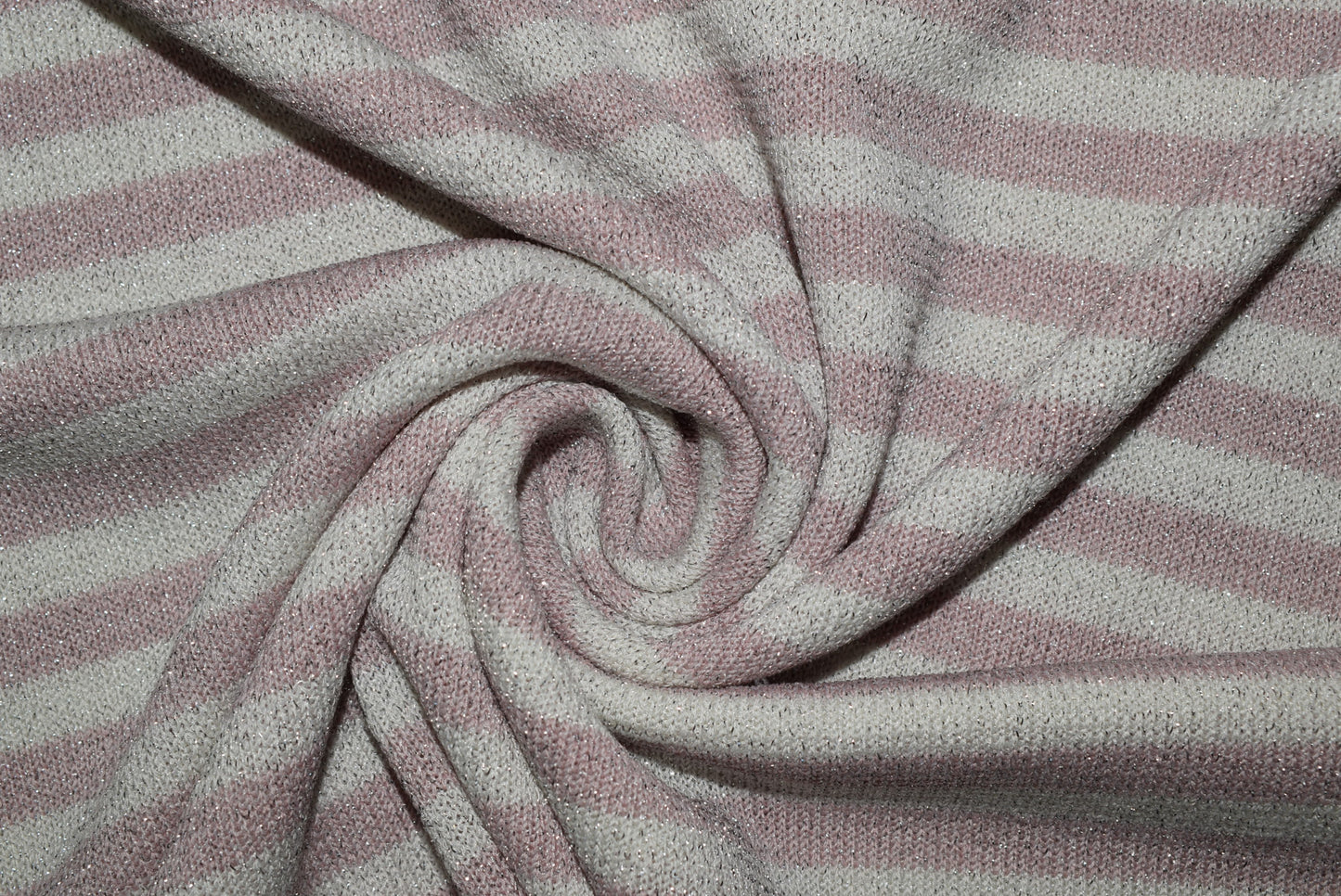 Lurex Stripe Knit - Grey
