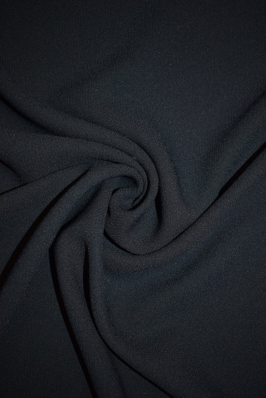 Navy Heavy Georgette