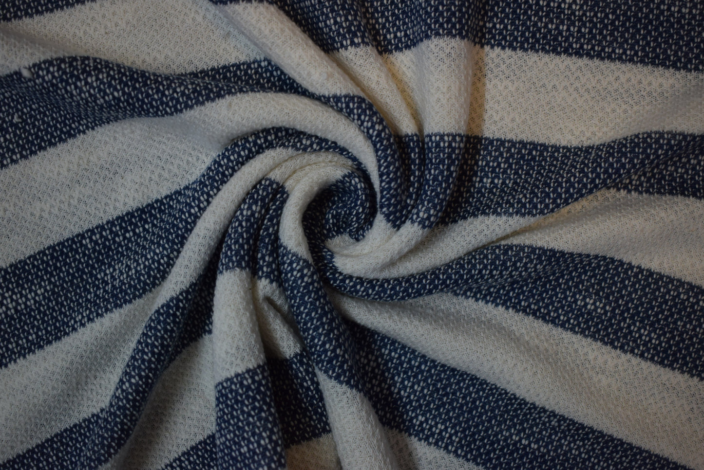 'Denim' Stripe Loop Back Knit