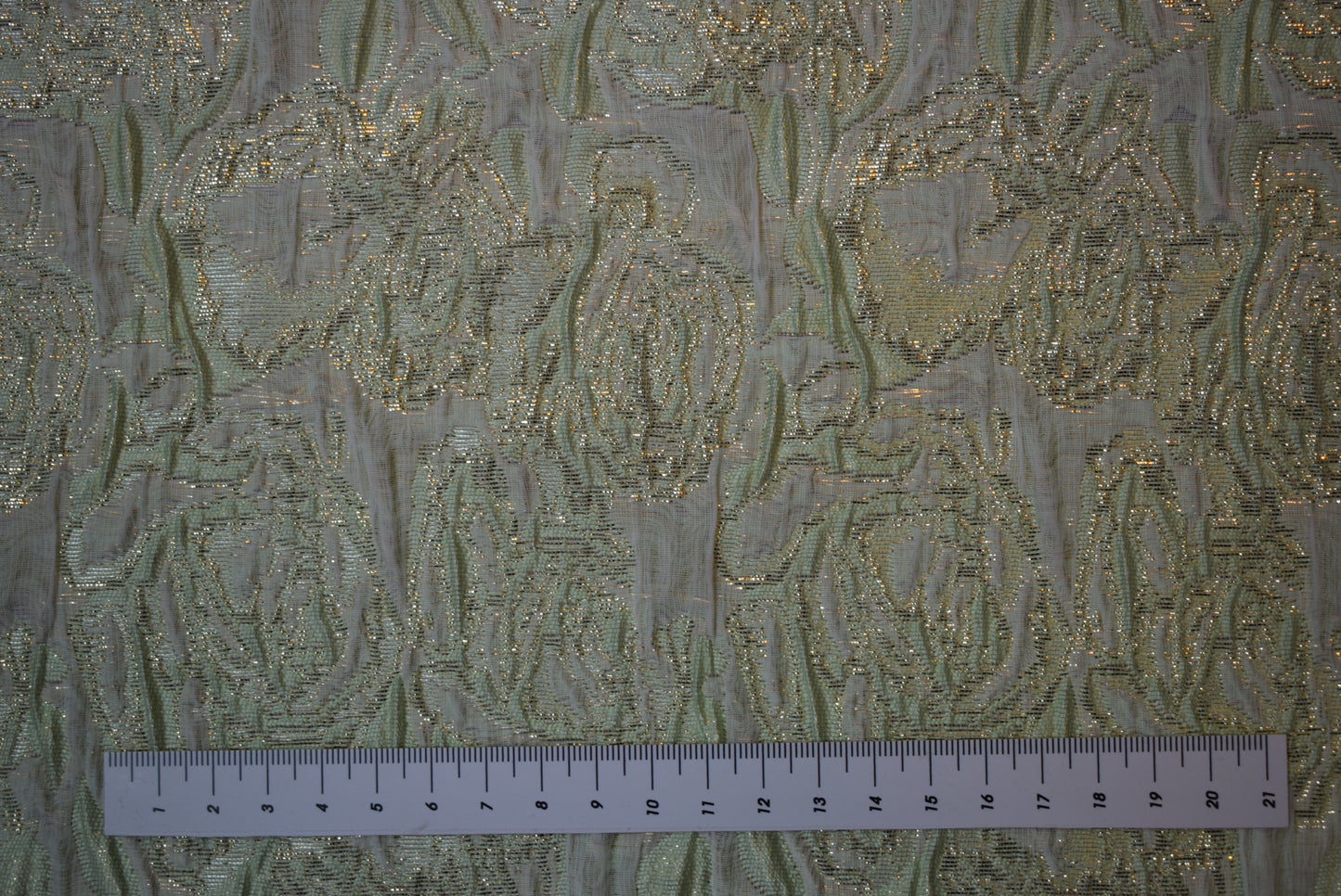 Eau-de-Nile Cloque Jacquard