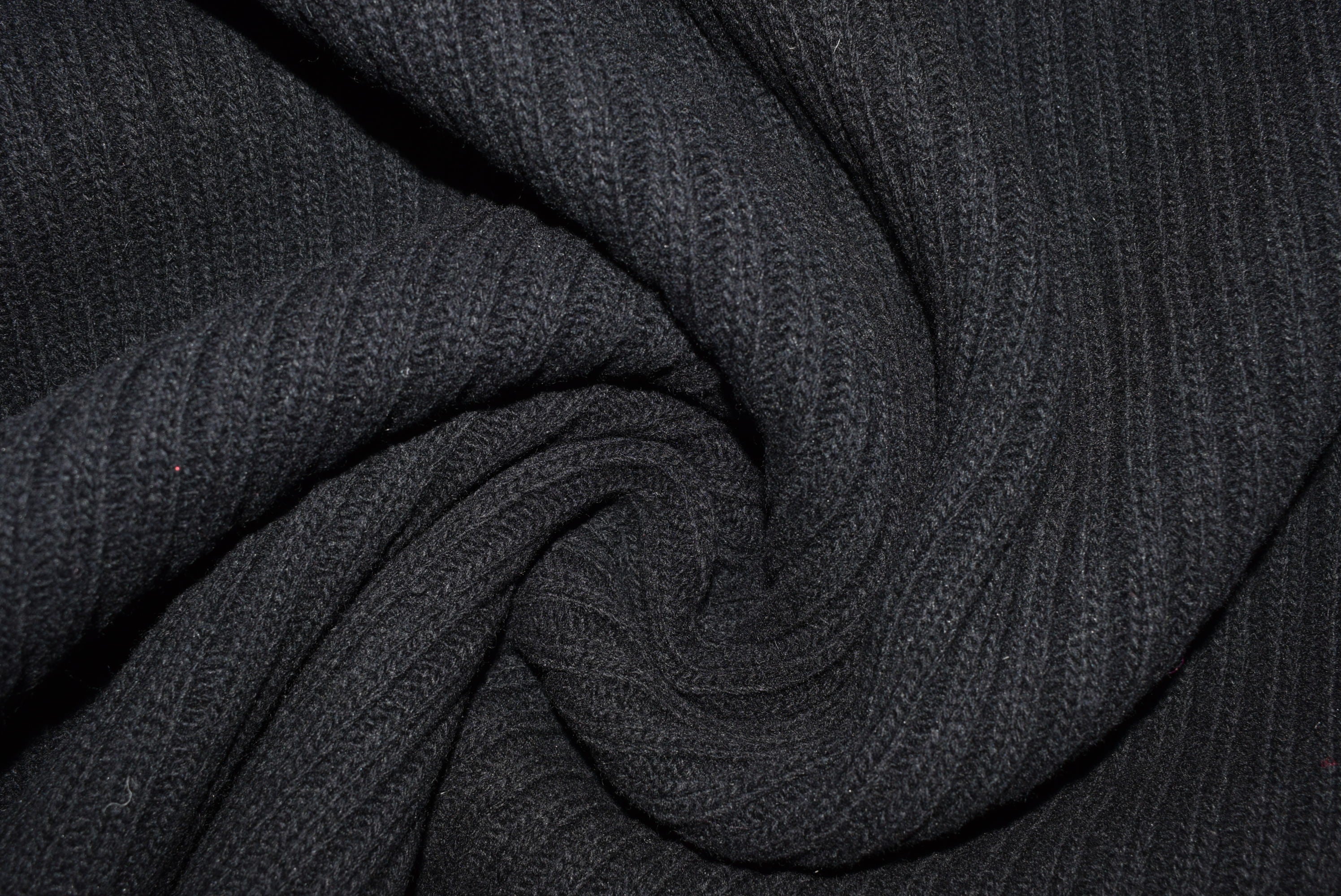 Rib Knit - Black – Anglian Fashion Fabrics