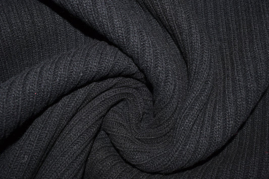 Rib Knit - Black