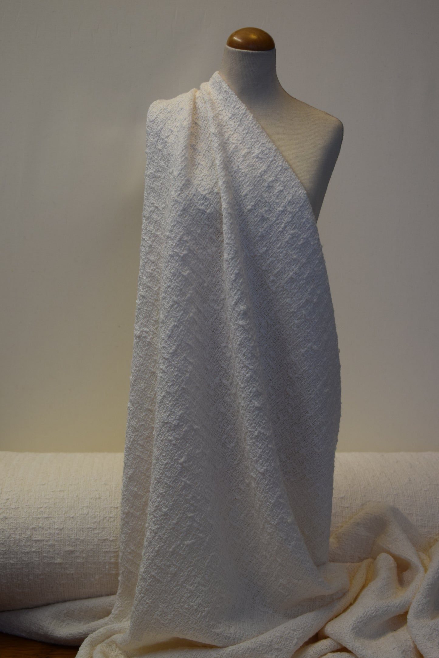 Winter White Bouclé Tweed