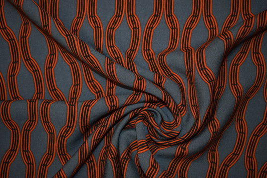 'Link' Printed Crépe