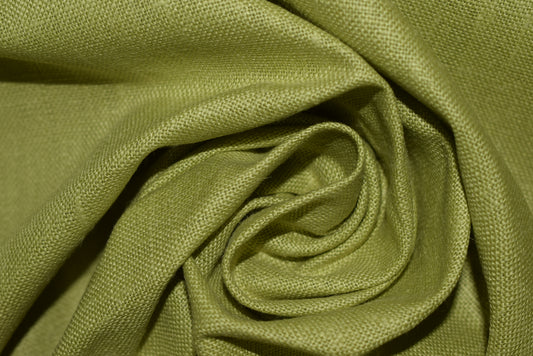 'Showerproofed' Linen - Lime