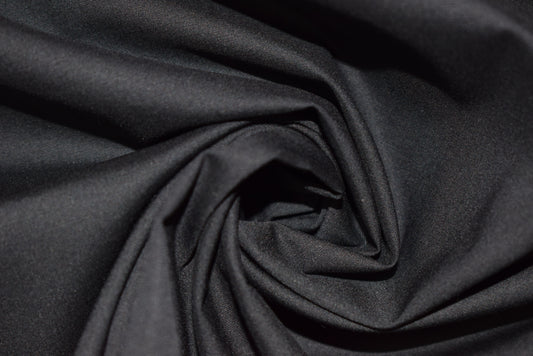 Premium Organic Cotton Poplin - Black